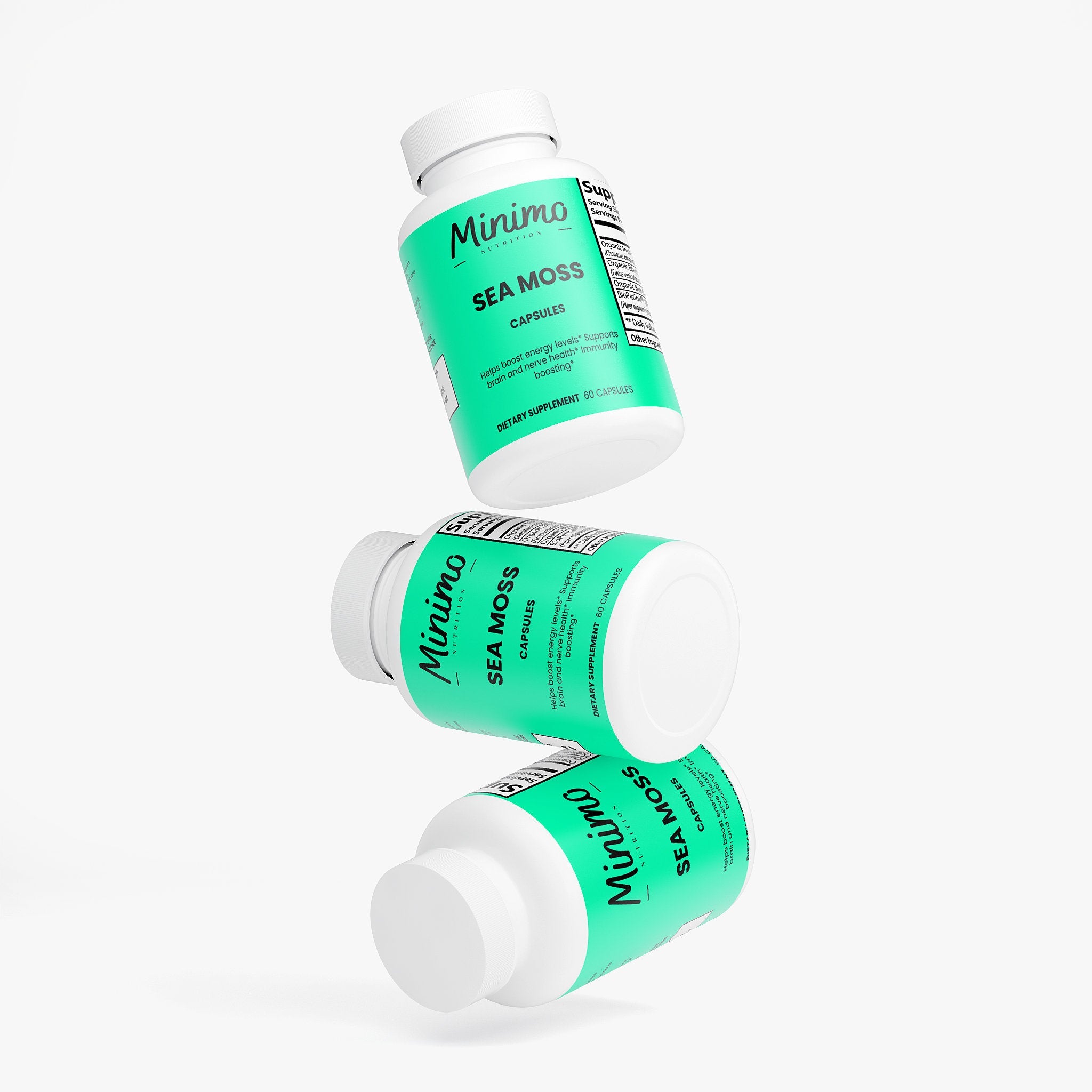Sea Moss with Bladderwrack and Burdock Root, 60 ct.